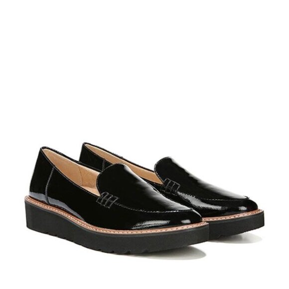 Naturalizer Shoes - NWOB NATURALIZER Women's Andie Black Patent Leather Platform Slip-on Loafers 5.5